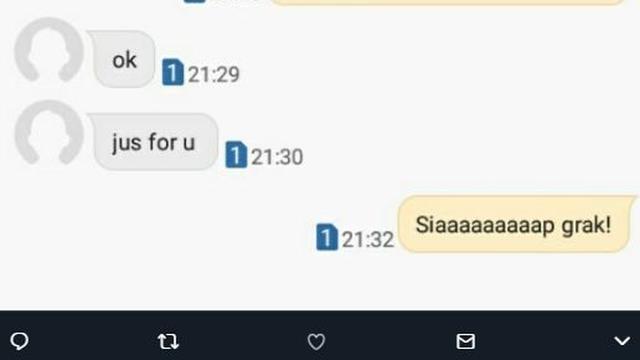 Chat driver ojol dan penumpang