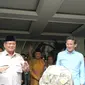 Capres Prabowo Subianto dan Cawapres Sandiaga Uno pidato di Rumah Kertanegara, Jakarta, Selasa (21/5/2019). (Merdeka.com/ Yunita Amalia)