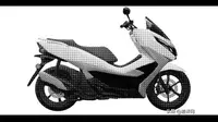 Haojue HJ150 yang mirip Honda PCX (Newmotor.com.cn).