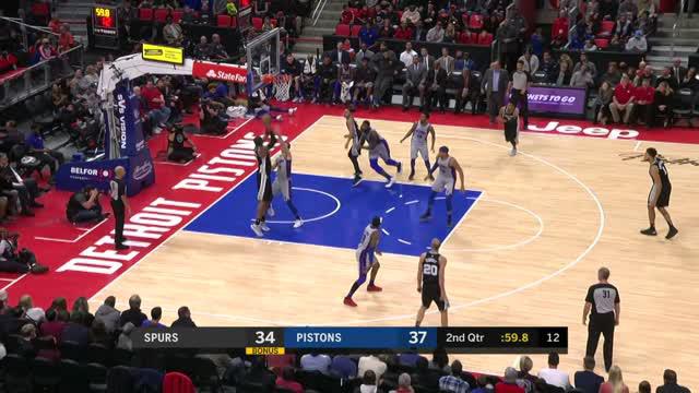 Berita video game recap NBA 2017-2018 antara Detroit Pistons melawan San Antonio Spurs dengan skor 93-79.