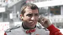 Pembalap IndyCar asal Inggris Justin Wilson meninggal dunia pada Senin (24/8/2015) waktu setempat. Mantan pembalap F1 itu sempat koma setelah menderita cedera kepala serius saat kompetisi IndyCar di Pennsylvania. Foto diambil 9 November 2007. (AFP Photo)