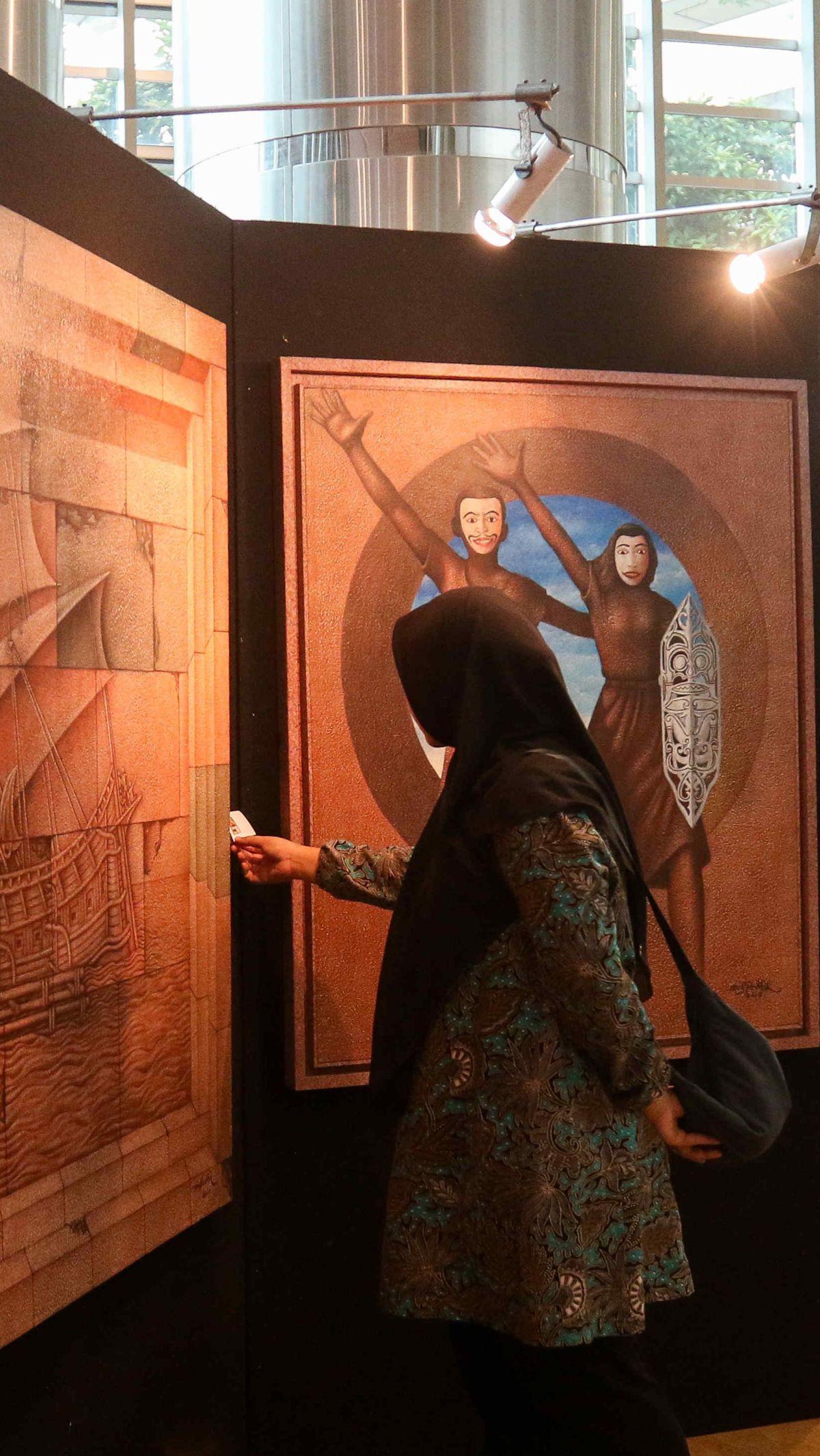 Pameran ini menampilkan karya-karya 12 perupa dari pasar seni Jakarta.&nbsp;Liputan6.com/Herman Zakharia