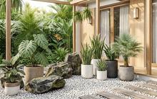 6 Inspirasi Taman dengan Batu Kali Putih yang Mudah Dirawat, Bikin Halaman Tampak Bersih dan Elegan