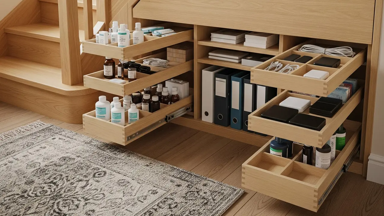 Desain Rumah Mungil Tapi Punya Storage Hidden di Bawah Tangga