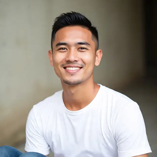 Model Rambut Pria Muka Bulat