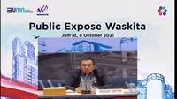 Paparan publik PT Waskita Karya Tbk, Jumat (8/10/2021) (Dok: tangkapan layar/Pipit Ramadhani)