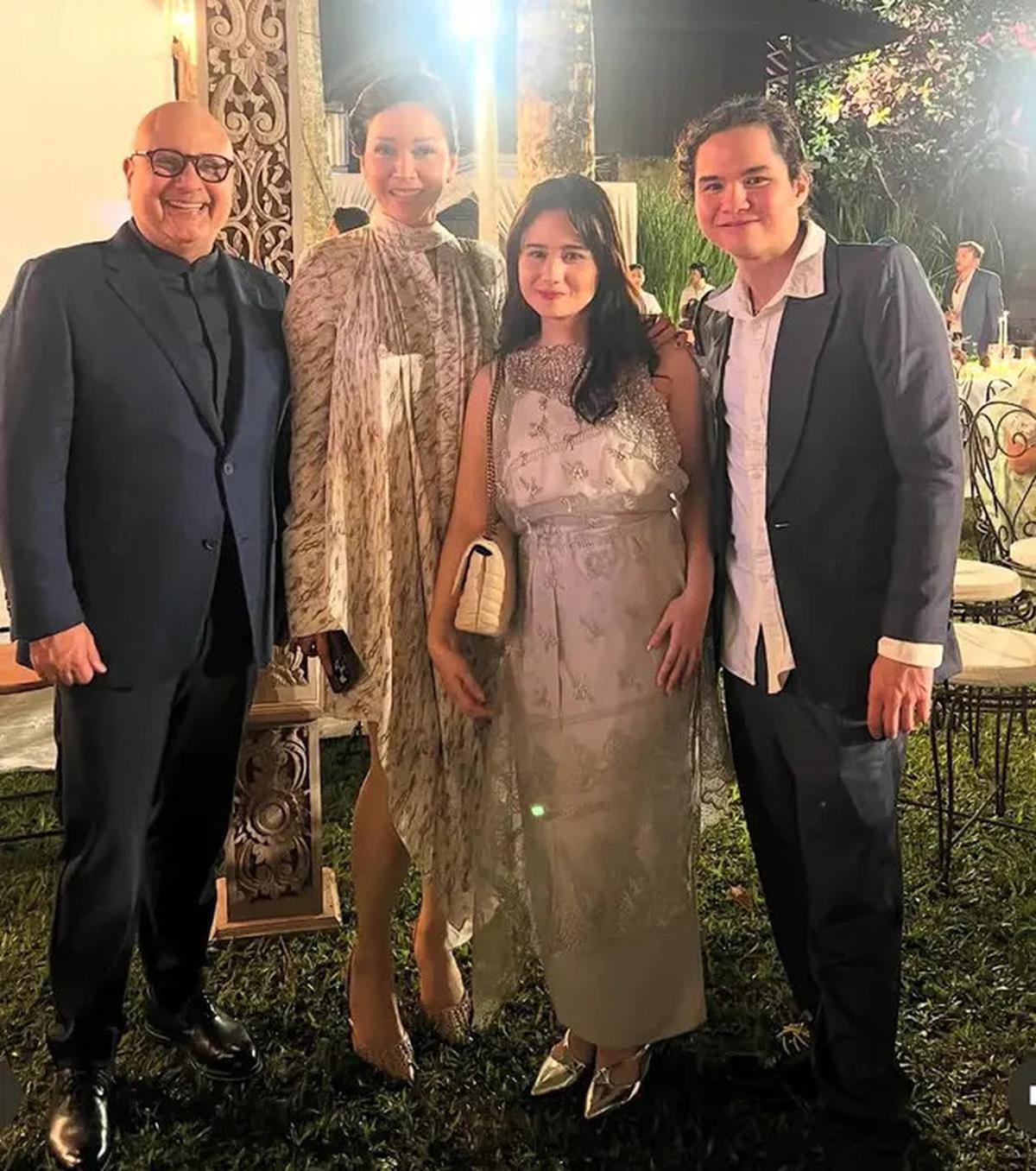 12 Gaya Outfit Pasangan Selebritis Hadir di Hari ke-2 Pernikahan Luna Maya dan Maxime Bouttier, dari Gisella hingga Anya Geraldine