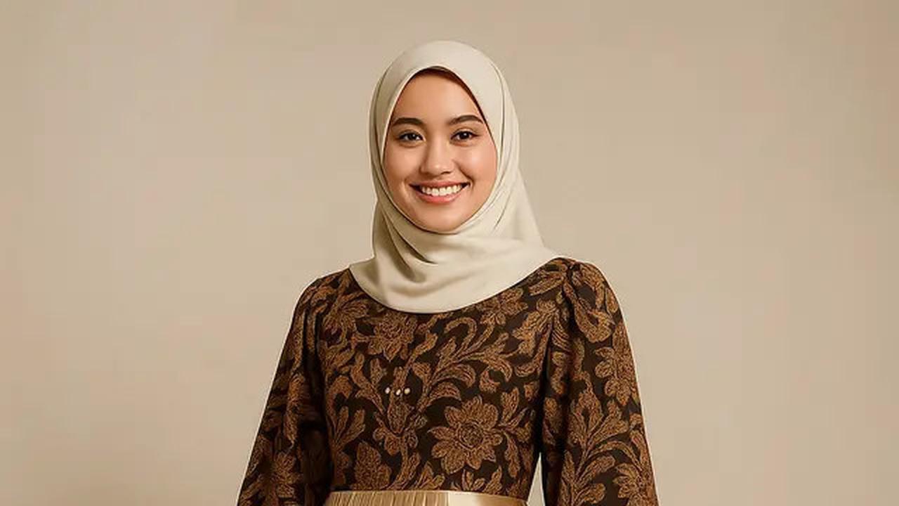 8 Model Gamis Batik Kombinasi Satin Mengkilap, Bikin Penampilanmu Mewah dan Elegan