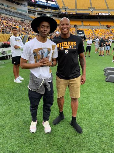 Chadwick Boseman dan Ryan Shazier (Instagram/ shazier)