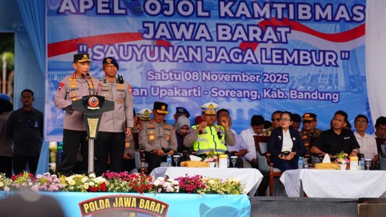 Kapolri Minta Ribuan Ojol di Jabar Bantu Jaga Kamtibmas dan Laporkan Kejahatan