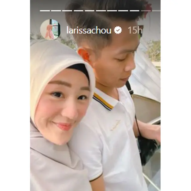 6 Potret Larissa Chou dan Ikram Rosadi Usai Nikah, Tak Lagi Tutupi Wajah Suami