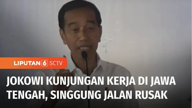 Presiden Joko Widodo masih melanjutkan kunjungan kerjanya di Jawa Tengah. Dalam sambutannya di Stadion Krida Bhakti, Purwodadi, Grobogan, Presiden Jokowi menyinggung masalah jalan rusak yang tidak kunjung usai.