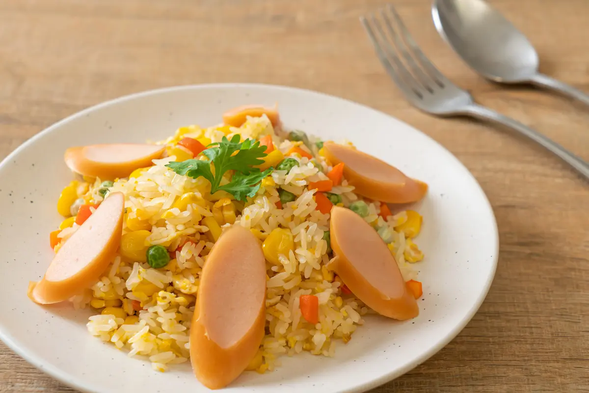 resep nasi goreng kencur sosis