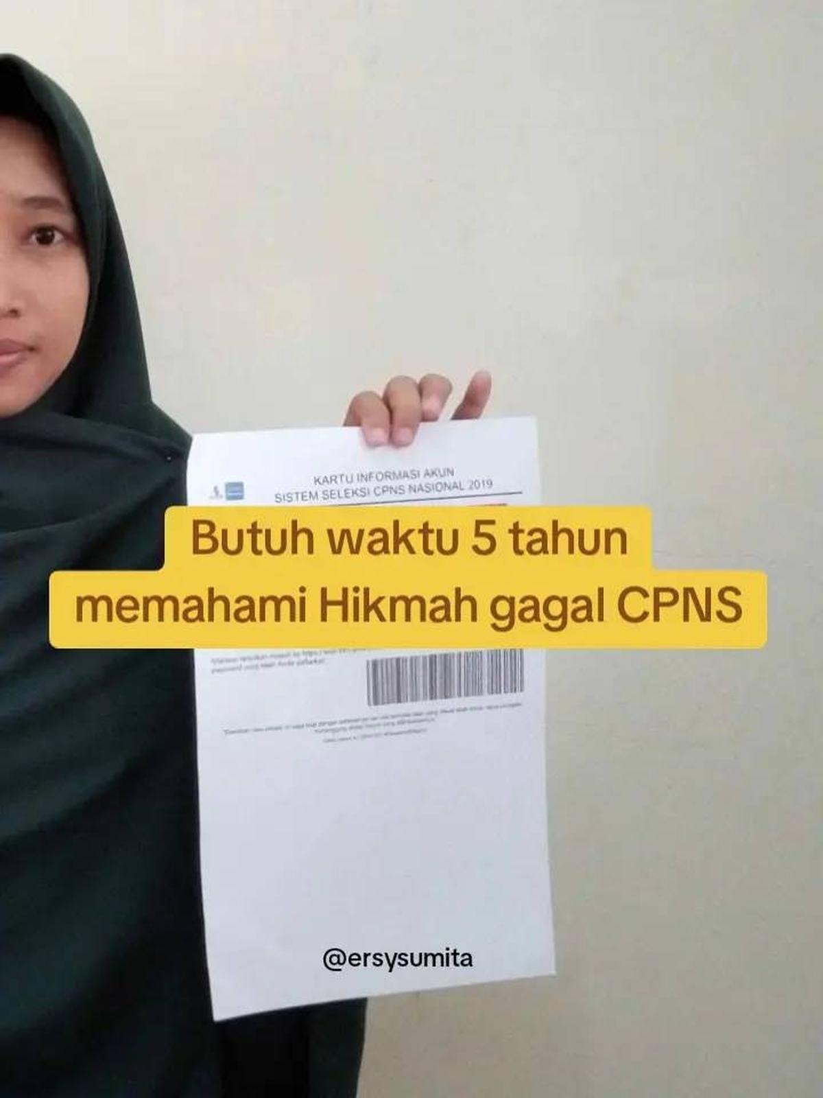 Tak Menyerah, Wanita Ini Bagikan Pengalamannya Pasca Gagal dari Tes CPNS