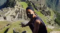 Jesse Takayam akhirnya bisa masuk ke Machu Picchu seorang diri setelah terdampar selama tujuh bulan di Peru (Dok.Twitter/@ApuntesDelMundo/https://twitter.com/ApuntesDelMundo/status/1315768749933424641/photo/1))