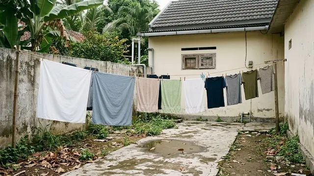 Mengabaikan Kondisi Area di Sekitar Jemuran