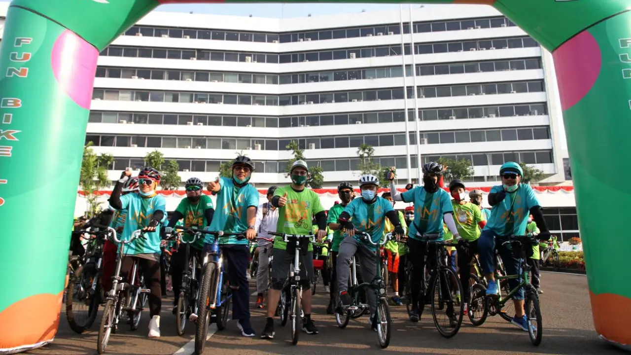 Gus Jazil sampaikan 4 Pilar MPR kepada Peserta Gowes To Nation, Minggu (26/7/2020)