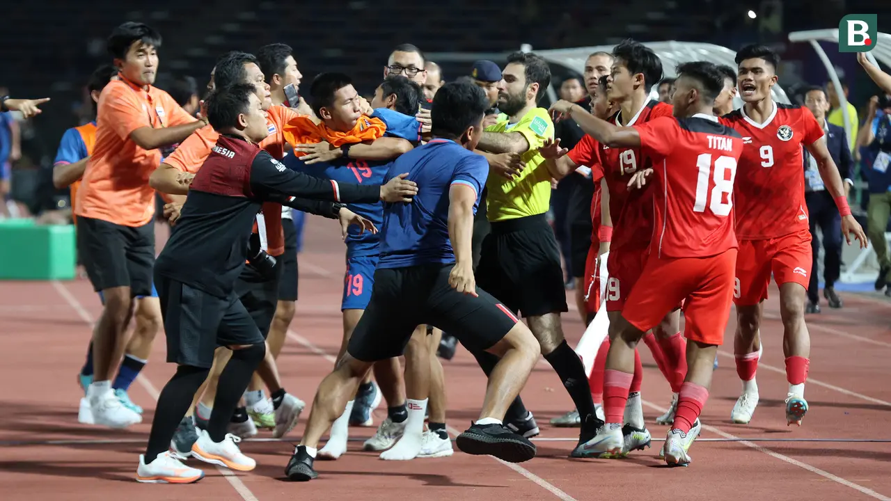 Kericuhan Final SEA Games 2023 Antara Timnas Indonesia U-22 Vs Timnas Thailand U-22