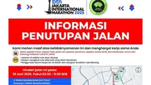 Informasi penutupan jalan saat BTN JAKIM 2025. (Foto: Istimewa)