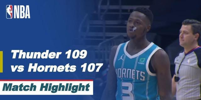 VIDEO: Highlights NBA, Oklahoma City Thunder Menang Tipis atas Charlotte Hornets