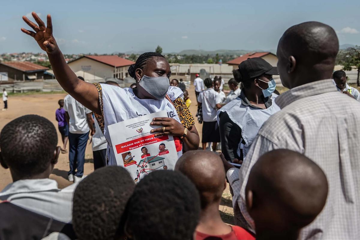 FOTO: Sosialisasi Pencegahan Ebola Diperluas di Kongo