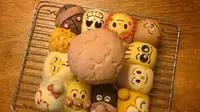 Di Jepang, ada roti dengan berbagai bentuk karakter tokoh kartun yang lucu dan menggemaskan. (Foto: Instagram/@yuuuuka01)