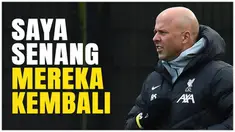 Berita Video, komentar Arne Slot terkait kembalinya Alisson Becker dan Diogo Jota