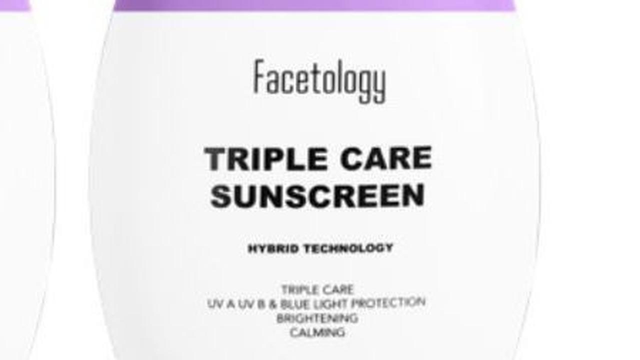 5. Facetology Triple Care Sunscreen<br>