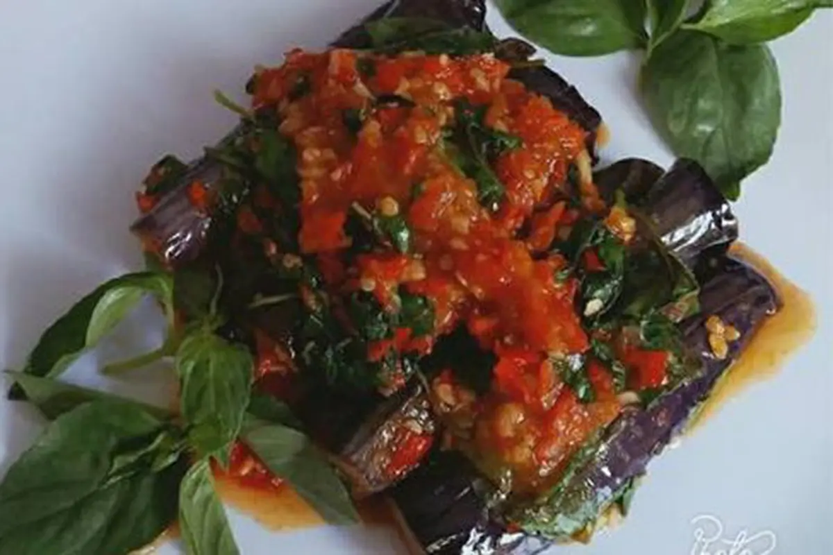 Terong sambal kemangi./Copyright cookpad.com/Bunda Ei