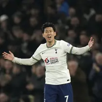 Sedangkan Gol Tottenham dicetak oleh P. Porro (56') dan Son Heung-min (79'). (AP Photo/Alastair Grant)