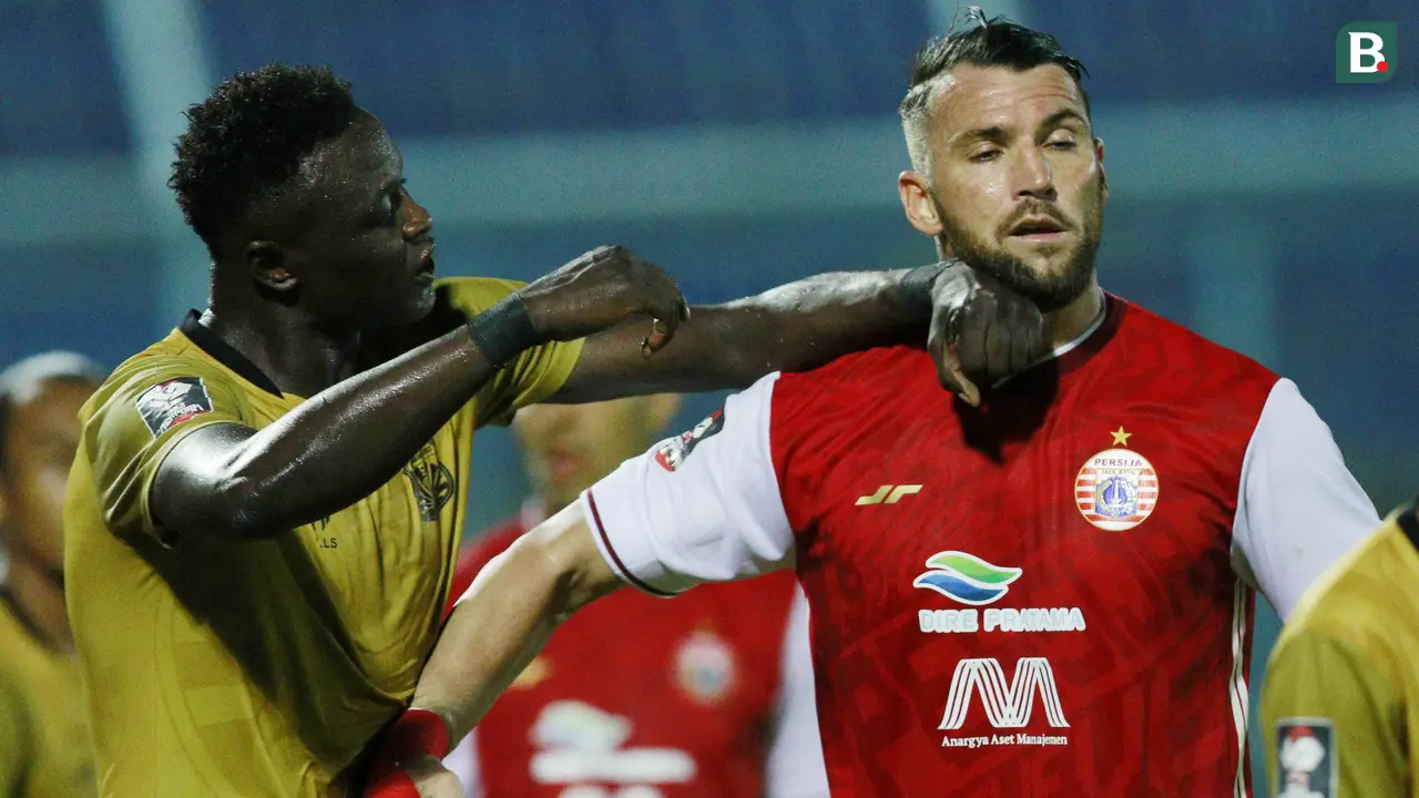 FOTO: Tensi Panas di Laga Hidup Mati Persija Jakarta Kontra Bhayangkara Solo FC di Piala Menpora