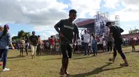 Seru, Permainan Tradisional Bawa Keceriaan di Festival Crossborder Sota