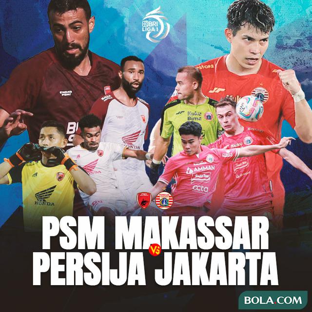 BRI Liga 1 - Duel Antarlini - PSM Makassar Vs Persija Jakarta
