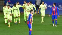 Atletico Madrid meraih kemenangan 2-1 atas Eibar pada laga pekan ke-19 La Liga di Estadio Municipal de Ipurua, Jumat (23/1/2021) dini hari WIB. (AFP/ANDER GILLENEA)