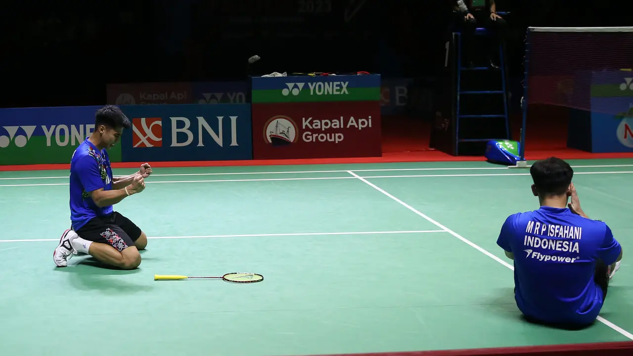 Sabar Karyaman Gutama/Moh Reza Pahlevi Isfahani - BNI Indonesia Masters 2023 - Bulu Tangkis