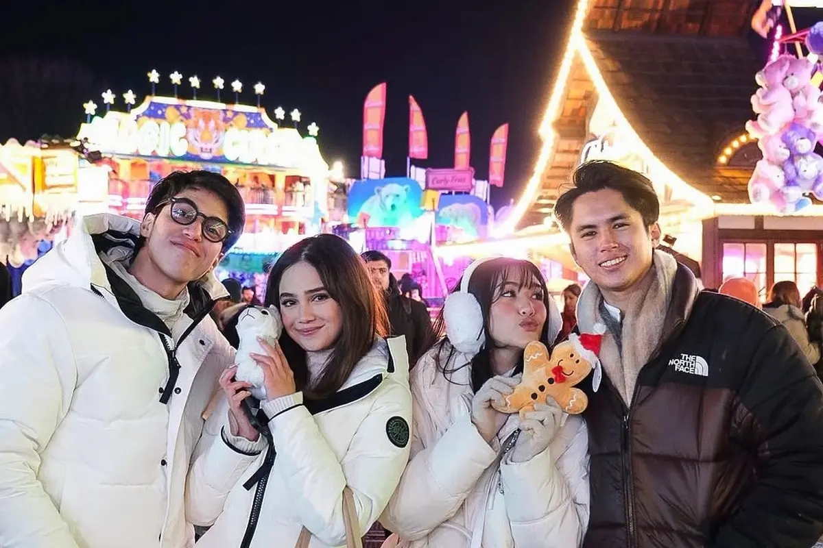 Couple Goals! El Rumi dan Syifa Hadju Tampil Kompak dengan Jaket Puffer Kembar saat Liburan di Eropa