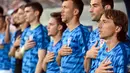 Kroasia, finalis Piala Dunia 2018 bertukar posisi dengan Portugal dan harus turun satu peringkat ke urutan enam dengan 1.625 poin. (AFP/Denis Lovrovic)