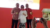 Wall's, brand es krim dari PT Unilever Indonesia Tbk mengampanyekan Merah Putih Menyatukan Kita (Liputan6.com/Komarudin)
