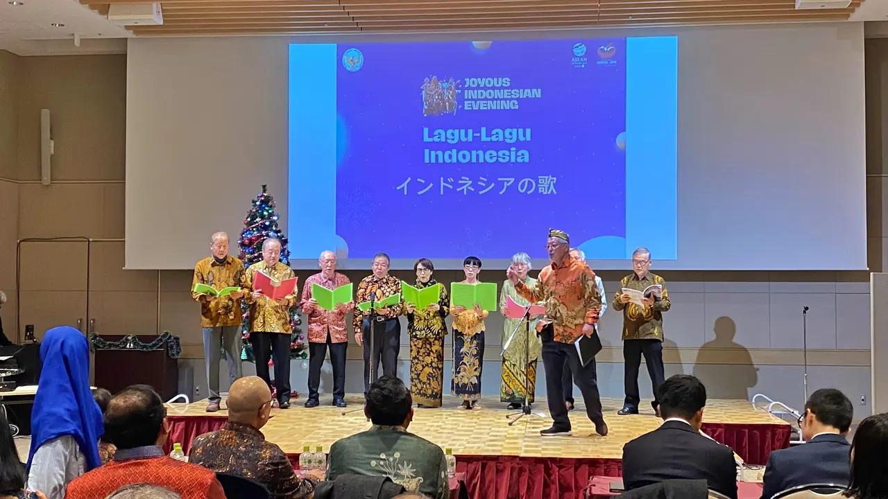 Perayaan Natal di Osaka dalam ‘Malam Budaya Gembira Indonesia 2023’.