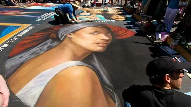 6 Lukisan Wajah 3D di Jalanan Ini Unik dan Kreatif, Menipu Mata