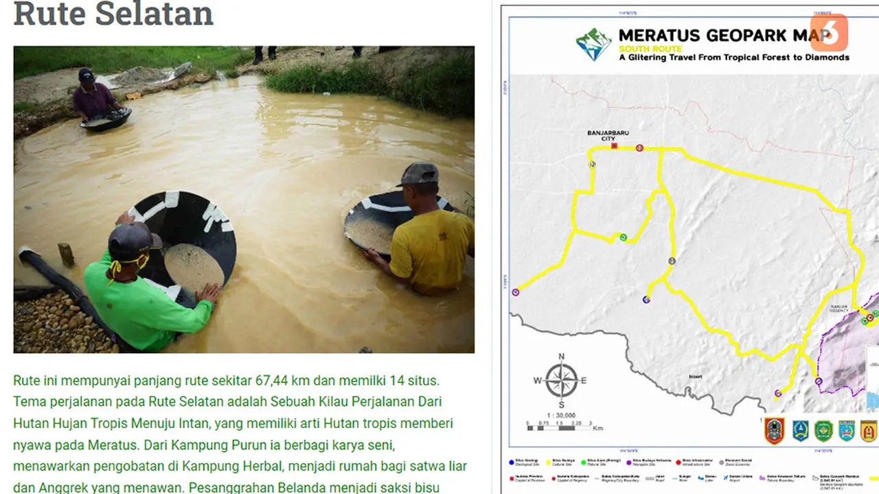 Rute Selatan Geopark Meratus Liputan6 Kalimantan Selatan Kalsel