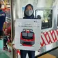 PT KCI melakukan uji coba perpanjangan rute KRL lintas Jogja - Solo hingga Stasiun Palur, Karanganyar, Jumat (24/6).(Liputan6.com/Fajar Abrori).