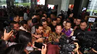 Doorstop Mendagri Tito Karnavian saat Rakornas Perpustakaan Nasional 2020