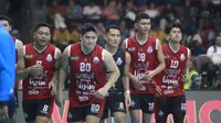 Jakarta LavAni Livin' Transmedia meraih gelar juara putaran pertama final four, setelah mengalahkan juara bertahan Jakarta Bhayangkara Presisi dengan skor 3-0 (25-21, 25-20, 25-20) dalam lanjutan final four PLN Mobile Proliga 2025, di GOR Jatidiri Semarang, Kamis (24/4/2025) malam WIB. (dok. PBVSI)