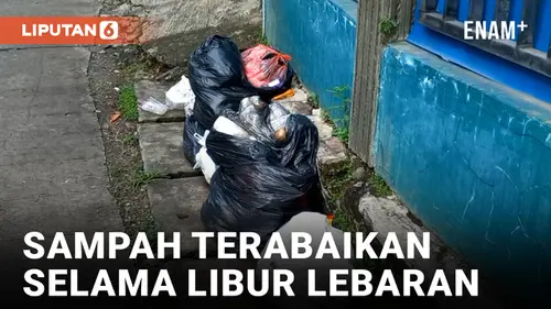 VIDEO: Tidak Diambil Sejak Libur Lebaran, Tumpukan Sampah di Bekasi Digerogoti Belatung