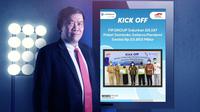 Kick Off penyerahan bantuan sembako oleh CEO FIFGROUP Margono Tanuwijaya. FIFGROUP total telahmenyalurkan paket sembako 115.197 paket atau senilai Rp 23,853 miliar.