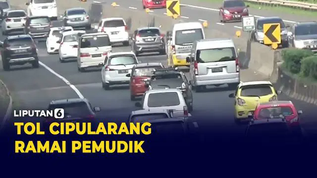 H+2 perayaan Idul Fitri, suasana lalu lintas di Tol Cipularang tampak ramai cenderung padat. Kendaraan di dominasi pemudik yang pergi ke sejumlah tempat wisata.