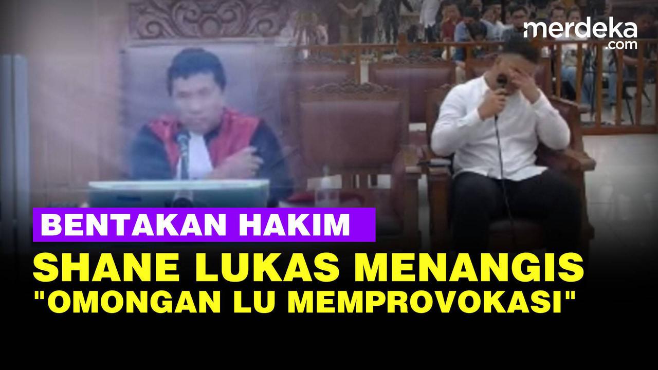 VIDEO: Momen Dibentak Hakim, Shane Lukas Menangis di Sidang Mario Dandy