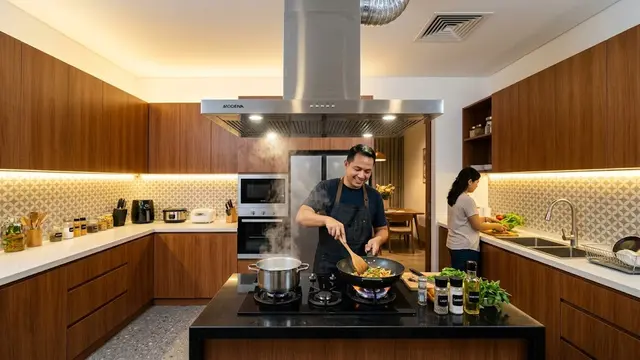 Desain Dapur Tanpa Jendela agar Tidak Pengap/AI Generated