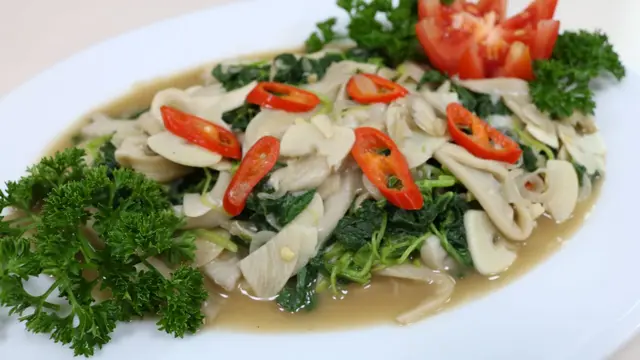 Resep Cah Jamur Bayam Rendah Garam, Simpel dan Sehat